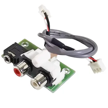 3,5 мм стереоразъем аудио жак за слушалки и двоен конектор RCA R/L за свързване на изходен адаптер XH2.54-3P до малка платка екраниран кабел