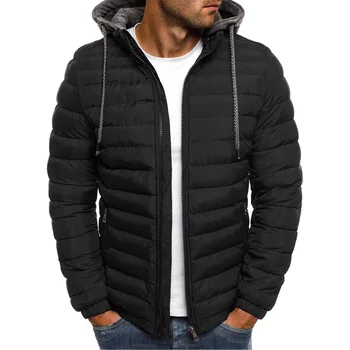 Есен-зима висококачествени топли палта за мъже топло яке ветрозащитная непромокаемая яке с качулка на памучна подплата градинска мъжки дрехи