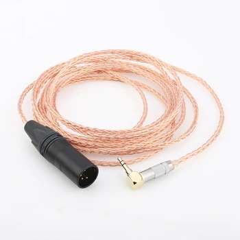Audiocrast OCC Мед 4pin XLR Съединители към 3,5 мм Стерео Штекерному Аудиокабелю-Адаптер Обновен кабел