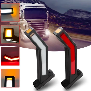 1 чифт led страничната габаритный лампа за ремарке, динамичен указател на завоя, габаритное габаритное осветление за автомобил колата, сигналната лампа за спиране на камион