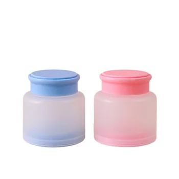 15 g, 30 g, 50 g, розово-сини буркани за крем за грижа за кожата, контейнери за грим, празни бутилки за еднократна употреба, пластмасови козметични буркани с винтови капачки