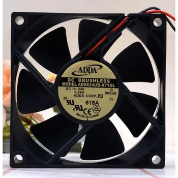 Нов Фен на Охладител за ADDA AD0824UB-A71GL 24 В 0.26 A 8 см 8025 честотен Преобразувател Фен Висок обем на въздуха 80*80*25 мм