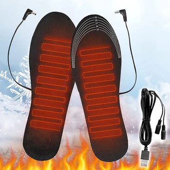 USB-отопление стелки, электронагревательные топлите подложки за краката, зареждане, отопление, миещи и рязане на пълна ходила с подгряване, пълен с възглавнички