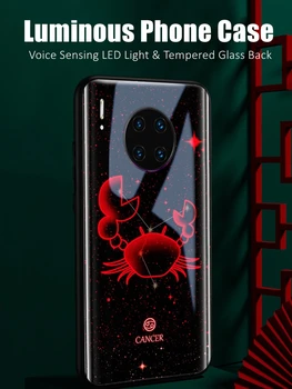 Съзвездие Led Светлинен Калъф за телефон от Закалено Стъкло за Xiaomi 11 12 13 Mix 2 3 4 Redmi K50 K60 Pro Lite Ultra