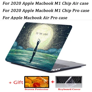 Калъф за преносим компютър MacBook Pro 13 Case 2020 M1 A2338 Touch ID Калъф За Macbook Air 13 A2337 Funda Pro 16 Калъф 13,3 15 аксесоари