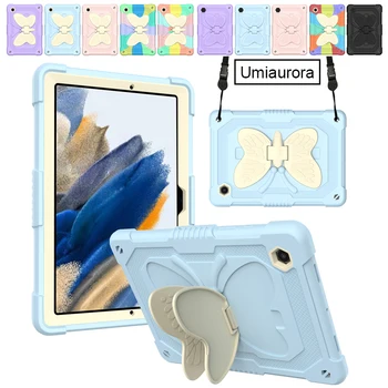 За Samsung Galaxy Tab A7 Lite SM-T220 A8 10.5 инча SM-X200 S7 FE S8 SM Plus-T730 T970 X800 Калъф-пеперуда с поставка за деца