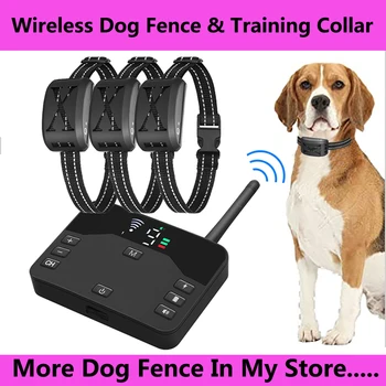Акумулаторна батерия електрически възпиращ безжичен вибрираща тренировъчен нашийник за кучета от 1 Режими, в които животното е в шок, водонепроницаемое ограждающее устройство 4, Офис 2