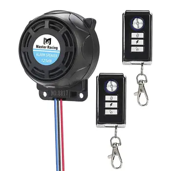 Колоездене аларма за Ebikes Вносни чипове Безжична анти-кражба аларма метална 125 db дистанционно управление на мотор и дистанционно аларми за скутери