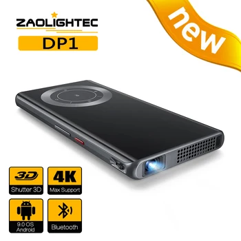 ZAOLIGHTEC DP1 на 3D и 4K мини-кино Smart Android портативен WiFi 1080P домашно кино видео led DLP-проектор на открито