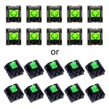 10 бр. зелени ключове за механична геймърска клавиатура razer Blackwidow Essential и други клавиатури с 3-контактна доставка