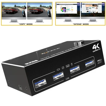 HDMI-съвместим Газа, Игри онлайн Газа, Адаптер 2X1, двойна DP/HDMI-съвместими KVM switch, increaser разделител на екрана