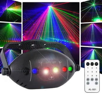 Етап вечерни светлини Dj диско топка led ефекта на светлинни лазерен проектор, активированное украса, дистанционно шоу, домашен звук с Коледа X5G0
