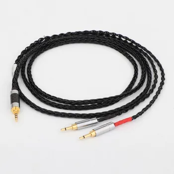 8-ядрени посеребренный кабел за обновяване на слушалки HE1000 HE400S HE560 Oppo PM-1 PM-2 2.5/3.5/4.4 мм plug