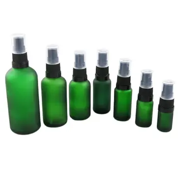 500 x 50cc зелен флакон етерично масло от 10 мл, 20 мл-30 мл-50 мл-100 мл парфюм стъклен флакон-спрей за грижа за кожата parfum козметични контейнер