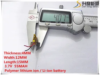 10шт [SD] 3,7 В, 55 ма, [401215] Полимерна литиево-йонна батерия за играчки, POWER BANK, GPS, mp3, mp4, мобилен телефон, динамика