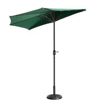 9 фута половинный чадър за балкона, верандата или палуби, горски зелен