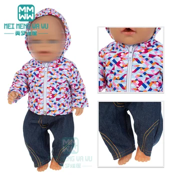 Детски дрехи за кукли, размер 43 см, аксесоари за бебета кукли, якета, яке, костюм, подарък за момичета