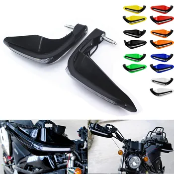 1 чифт кормилото на мотоциклета ръчни щитове с led подсветка ръчни щитове протектори за квадроцикла мотокрос мотокрос