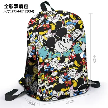 Нова раница Disney, Kawai, Мики Маус, Мини Маус, японски карикатура, студентски платно училище раница, скъпа чанта за съхранение за момичета, подарък