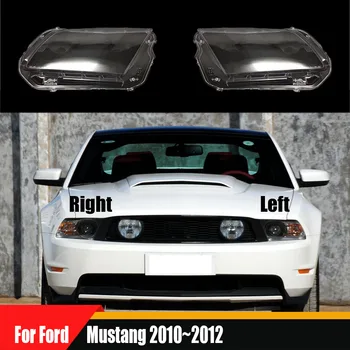 За Ford Mustang 2010 ~ 2012 делото лампи отпред фарове корпус фарове прозрачна леща Замяна на оригинална лампа от плексиглас