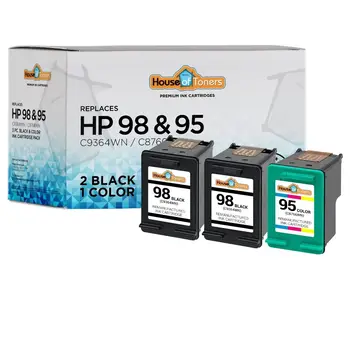 3 касети с мастило касета PK #95 и #98 за принтери HP Deskjet Officejet Photosmart