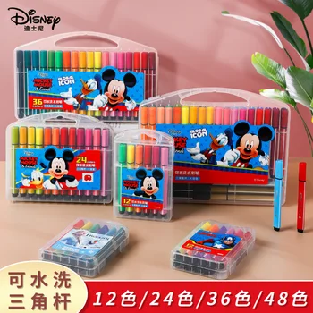 Комплект детски акварельных дръжки Disney моющийся 12 цвята 24 цвят на 36 цвята 48 цветове триъгълна дръжка за детска градина на едро