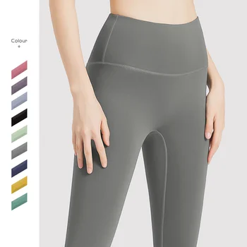 Нови дамски панталони за йога с висока талия, подтягивающие бедрата, без следи, бързо съхнещи, за джогинг, фитнес, спорт, сексуална гамаши, дамски дрехи