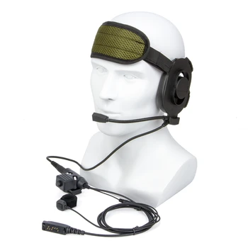 U94 ПР и Пальчиковый микрофон ПР с черно Ухо Радиогарнитуры HD01 Tactical Bowman Elite II за Sepura STP-8000