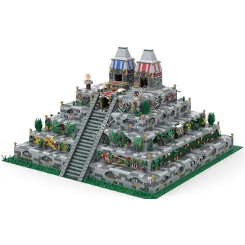 Оторизирани 8056шт комплекти строителни блокове Aztec Pyramid MOC-66047 с висока имитация на Голямата пирамида (разработени LegoBricking)
