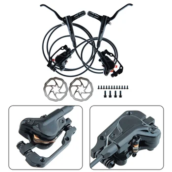 1 бр. велосипедни хидравлични дискови спирачни апарати с отворена система, двухпоршневые аксесоари за планински пътят велосипед от алуминиева сплав