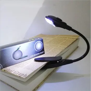 Led лампа за книги, мини-клипса, ярка гъвкава светодиодна лампа, лампа за четене на книги, за пътуване, за четене на книги в спалнята, коледни подаръци
