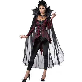 Женски костюм на кралицата на вампирите, дамски кралицата на вещиците, cosplay за Хелоуин, маскарадное рокля за парти