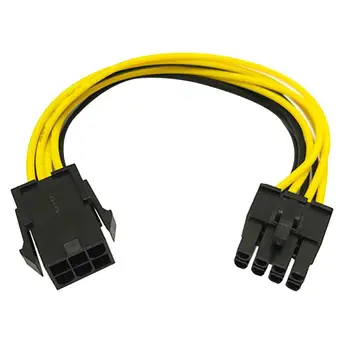 Удлинительный кабел с 6-пинов на 8-пинов преобразувател за захранване PCI-E за видео карта
