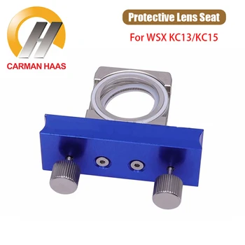 Carmanhaas Лазерна Защита на Прозорец Чекмеджето на Основния Седалка За WSX KC13 KC15 Fiber Режещата Глава Горе Долу на Седалката на Обектива