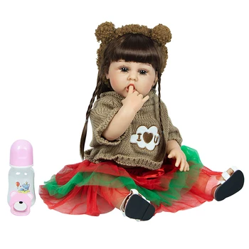22 Инча 55 см Силикон корпус непоседа Играчки Reborn Love Пуловер, детски кукли новородено бебе Кукла децата за подарък за рождения си ден играчка