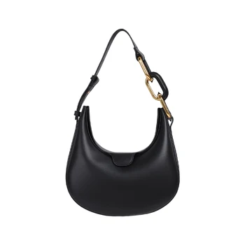 Нов дамски дизайн, висококачествена естествена кожа, голям капацитет, седельная чанта на едно рамо, модерна чанта за носене