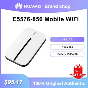 Отключени Huawei E5576-856 Мобилен WiFi 4G LTE Рутера 150 Mbit/с Преносим Безжичен Повторител на Сигнала Със Слот За сим-карти Имат Точка за Достъп