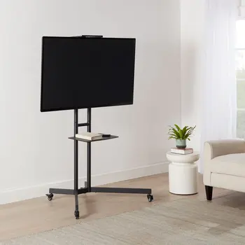 2023 поставка за телевизор с плосък екран универсално закрепване Стилна универсалната подова поставка за телевизор на колела за плосък екран 32 