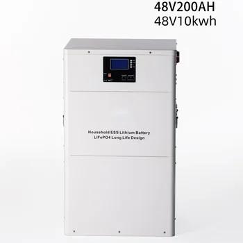 Акумулаторна батерия Easun Powerwall 48V 10KW 200Ah LiFePO4, вграден в BMS с CAN RS485 6000 + Цикли 16 Паралелно с 10-годишна гаранция