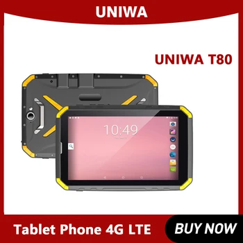 UNIWA T80 8,0-Инчов IPS 2в1 Tablet Телефон 4G FDD-LTE Мобилен Телефон IP68 Водоустойчив 3G 32 GB Мобилен телефон 8500mAh Здрав Android Таблет