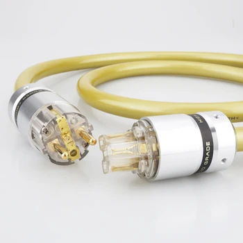 VDH M. C хибриден безхалогенен кабел Schuko Mainsstream, алуминиев захранващия кабел Schuko, захранващ кабел, CD AMP, Hi-Fi