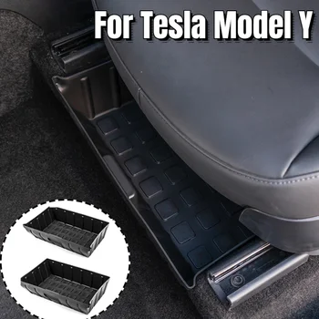 за Tesla, модел Y Кутия за съхранение под седалката органайзер голям капацитет за Носене на притежателя кутия аксесоари за интериора на колата