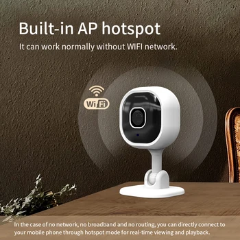 A3 Wifi Малка домашна Камера за сигурност 1080P Мини Дом Интелигентни Двустранен Домофонна система за Нощно Виждане за Наблюдение за Откриване на Движение