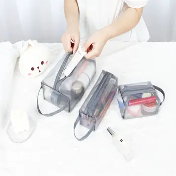 Чанта окото модерна дамска чанта, чанта за тоалетни принадлежности, чанта за съхранение на продукти за грижа за кожата, корея, чанта за съхранение, косметичка с цип, дамски косметичка