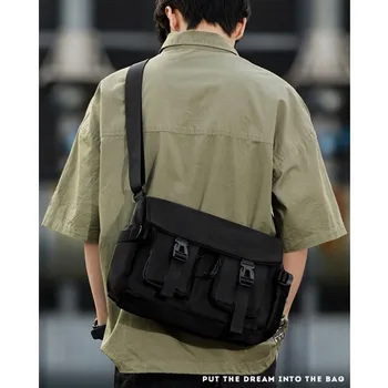 Мъжка чанта през рамо от плат Оксфорд, подобрен дизайн, малка и популярна марка чанта през рамо