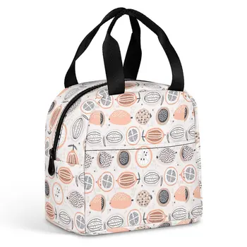 Чанта за обяд с потребителския модел, дамски чанти с плодов модел, преносим чанта за хранене, за пикник, за пътуване, удобна кутия за закуска, на работа, на училище