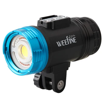 WEEFINE WF081 Smart Focus 7000 нов видеосветитель за гмуркане с акваланг 7000 лумена фенерче за подводна камера калъф