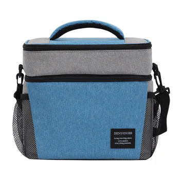 нова креативна двупластова топлоизолационна чанта, чанта за студена изолация, чанта за лед, чанта за bento, чанта за обяд от алуминиево фолио, чанта за пикник