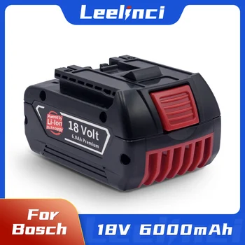 18V 6.0 Ah 18650 литиево-йонна Батерия За Bosch GB H ГДР GSR 1080 Взаимозаменяеми Акумулаторна батерия Електроинструменти Зарядно Устройство Дропшиппинг