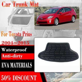 За Toyota Prius XW20 XW30 2004 ~ 2015 Автомобилни Постелки За съхранение на Багаж EVA Boot liner четки Автомобилни Постелки За Задния Багажник Мръсотия Tappetini Автоаксесоари